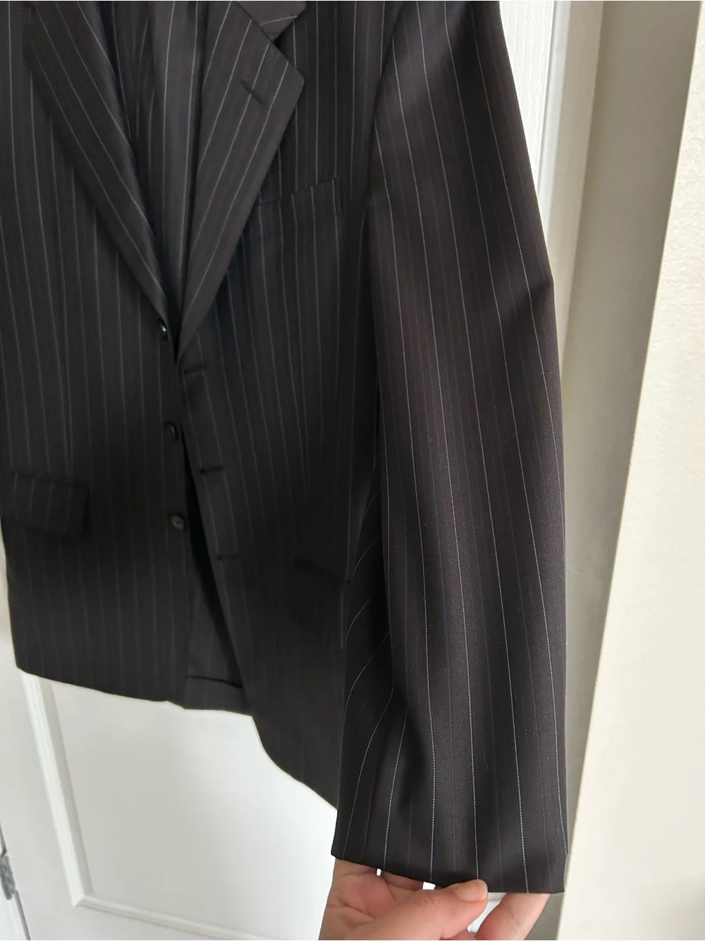 Ermenegildo Zegna y Custom Tailored 2-Piece Suit dark grey– Wool & Silk